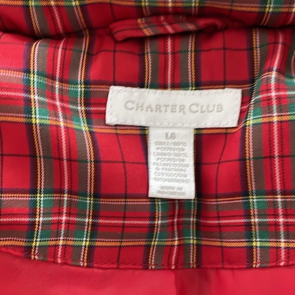 Charter Club: Plaid Down Puffer Vest - Picture 4 of 7